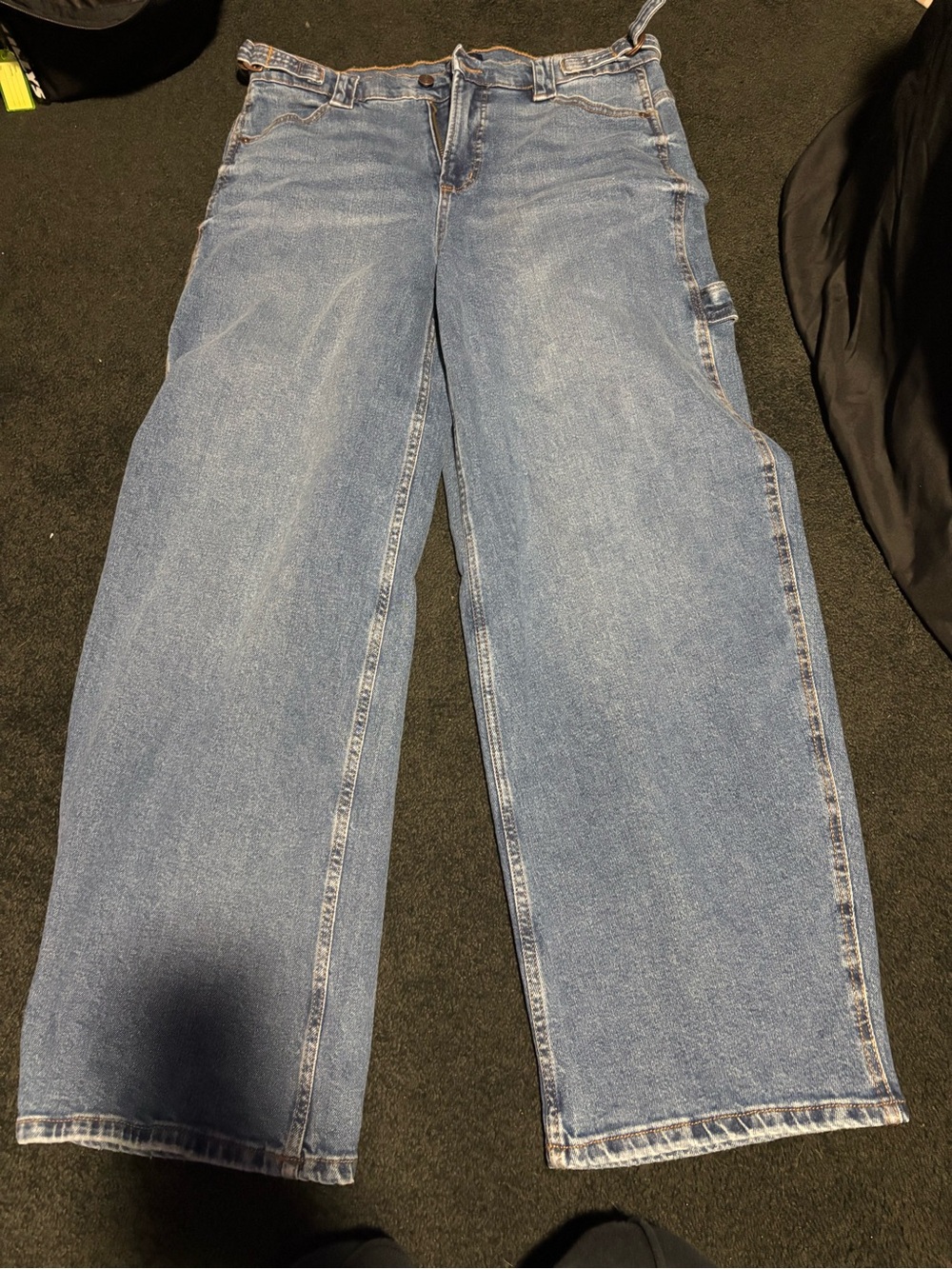 Wide-Leg High-Rise Women's Jeans - Light Blue Denim NWOT
